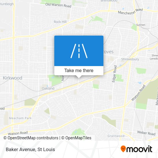 Mapa de Baker Avenue