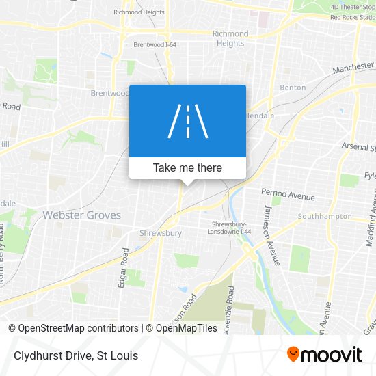 Mapa de Clydhurst Drive