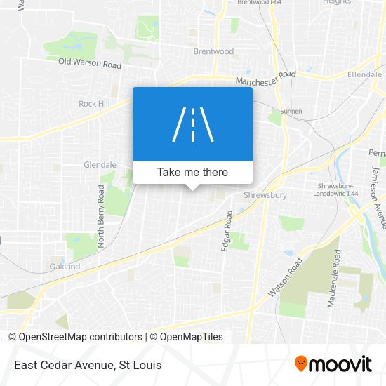 Mapa de East Cedar Avenue