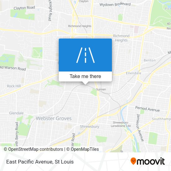 East Pacific Avenue map