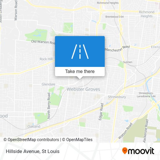 Mapa de Hillside Avenue