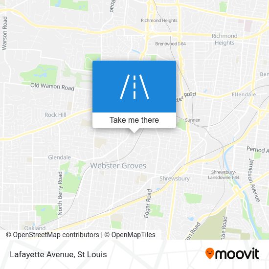 Mapa de Lafayette Avenue