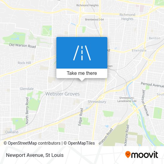 Mapa de Newport Avenue