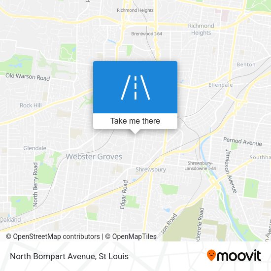 North Bompart Avenue map