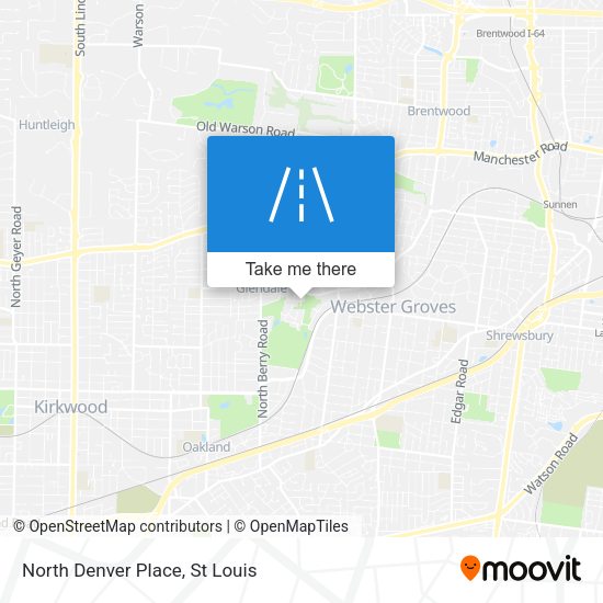 North Denver Place map