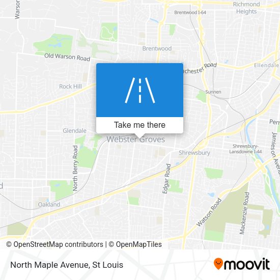 Mapa de North Maple Avenue