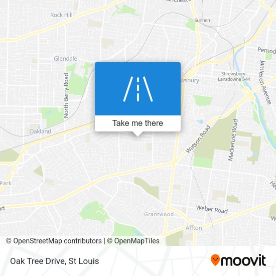 Mapa de Oak Tree Drive
