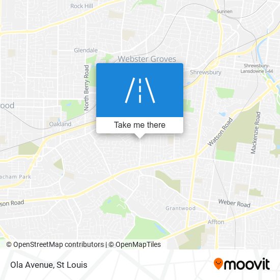 Ola Avenue map