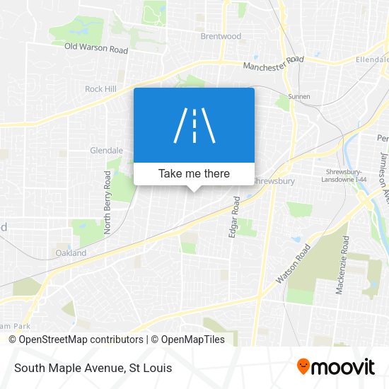 Mapa de South Maple Avenue