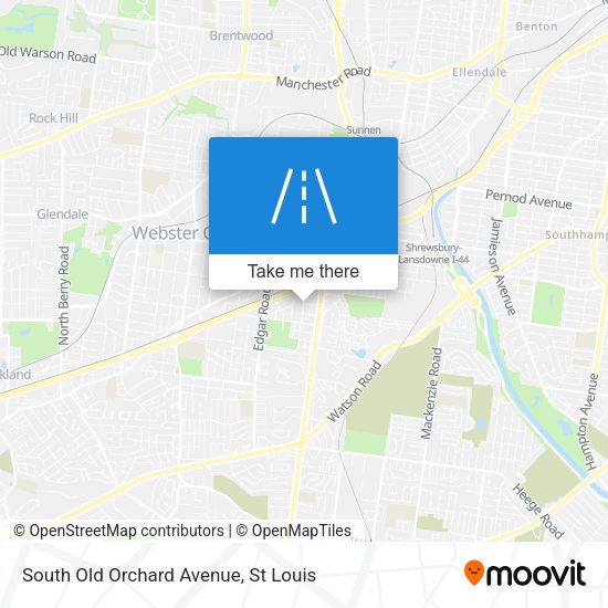Mapa de South Old Orchard Avenue