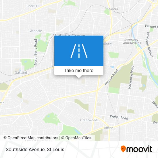Mapa de Southside Avenue