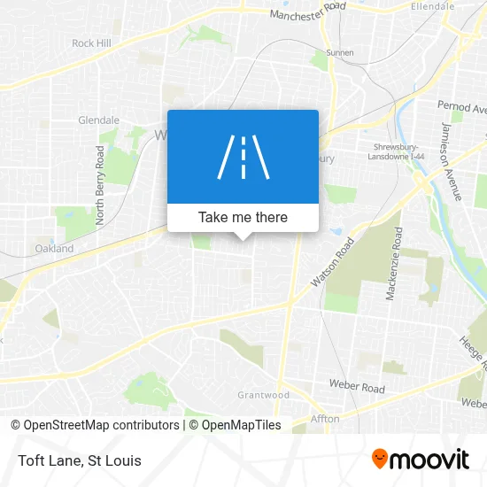 Toft Lane map