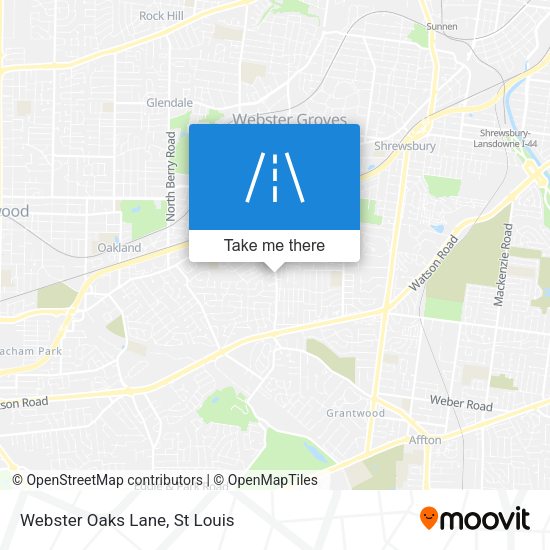 Mapa de Webster Oaks Lane