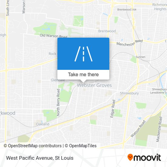 West Pacific Avenue map