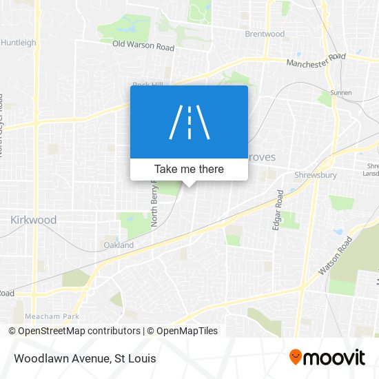 Woodlawn Avenue map