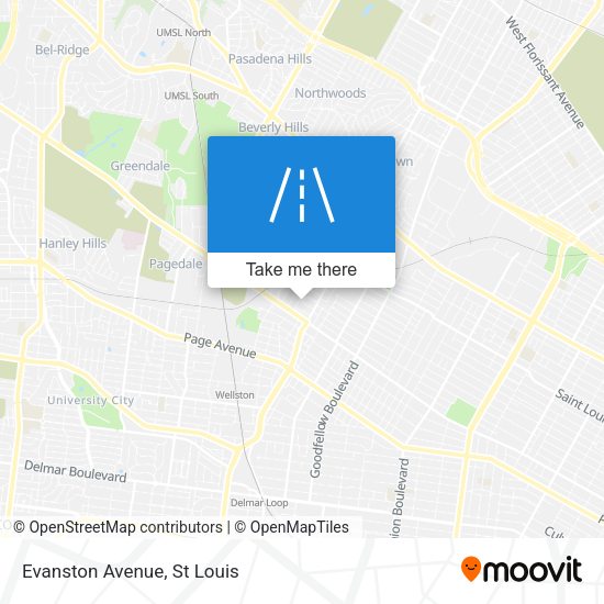 Mapa de Evanston Avenue