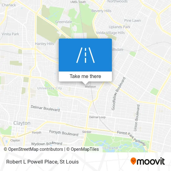 Robert L Powell Place map