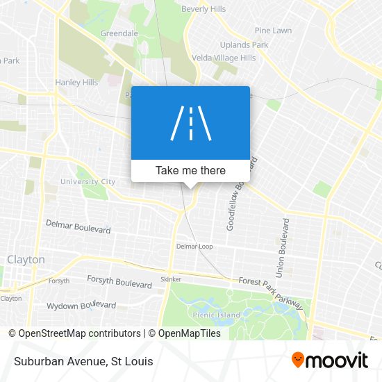 Mapa de Suburban Avenue