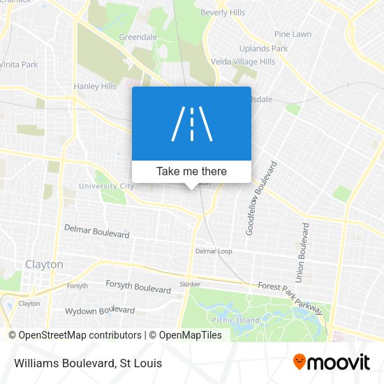 Williams Boulevard map