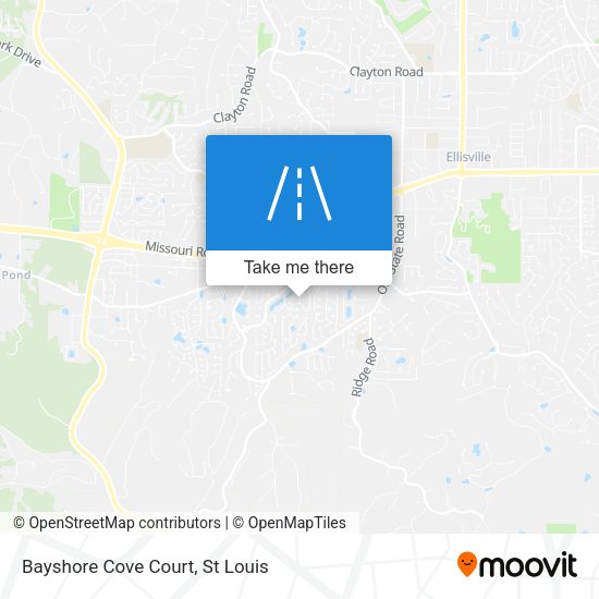 Bayshore Cove Court map