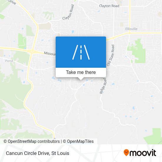 Cancun Circle Drive map