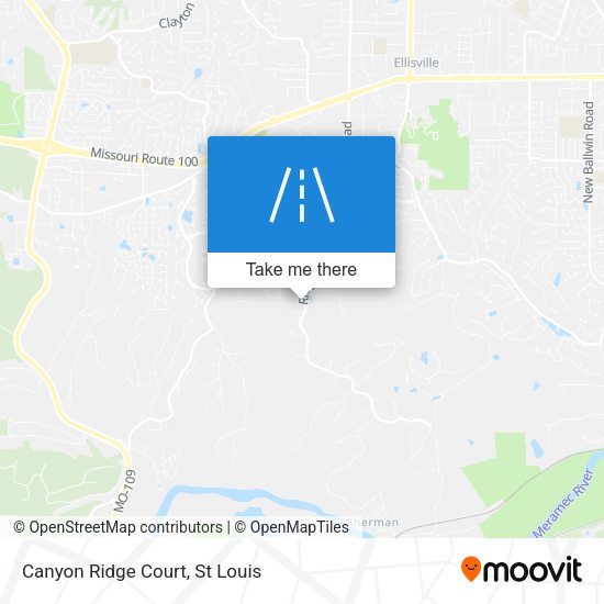 Mapa de Canyon Ridge Court