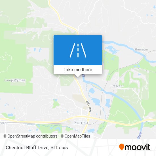 Mapa de Chestnut Bluff Drive