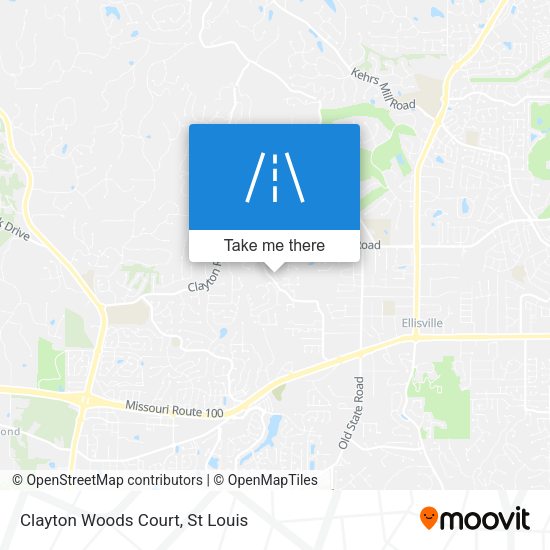 Clayton Woods Court map