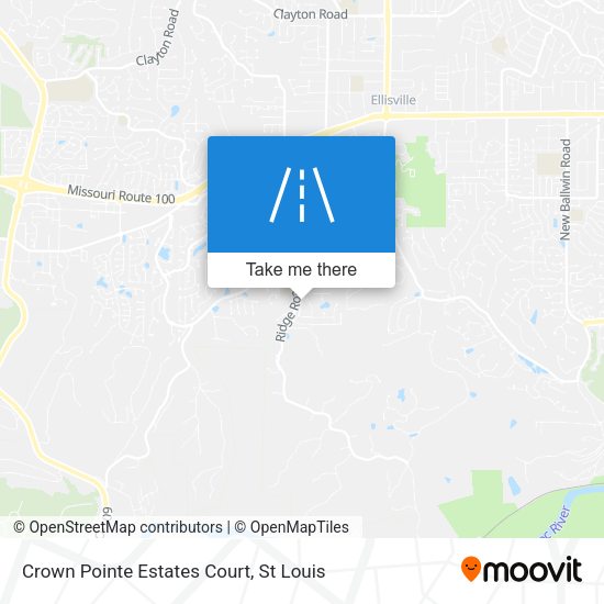 Mapa de Crown Pointe Estates Court