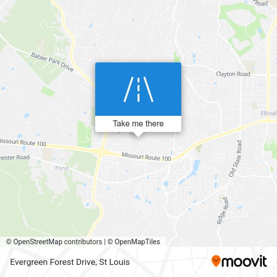 Evergreen Forest Drive map