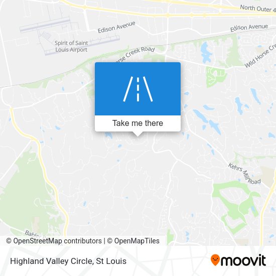 Highland Valley Circle map