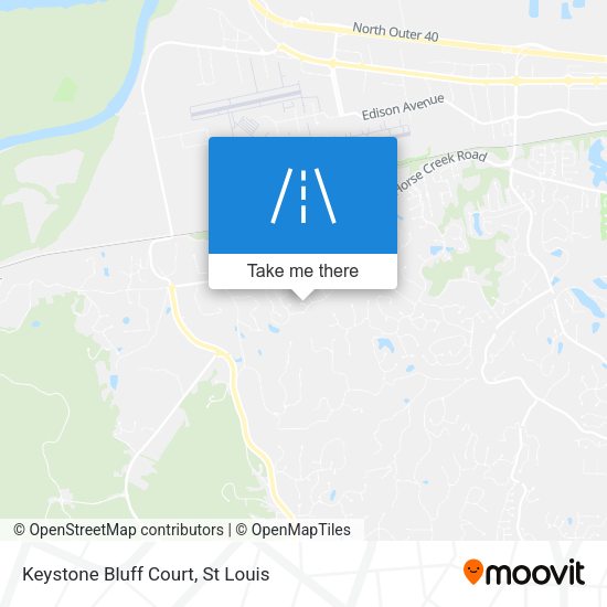 Keystone Bluff Court map
