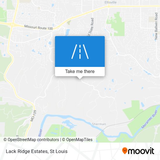 Mapa de Lack Ridge Estates
