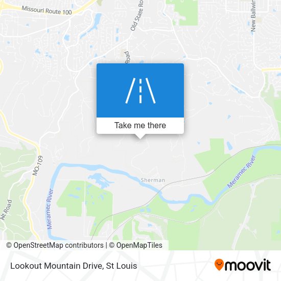Mapa de Lookout Mountain Drive