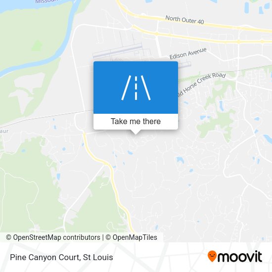 Mapa de Pine Canyon Court