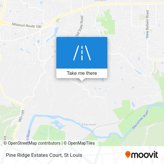 Pine Ridge Estates Court map