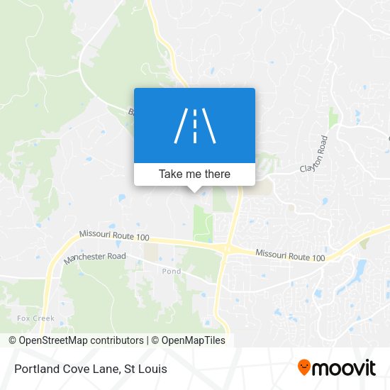 Portland Cove Lane map