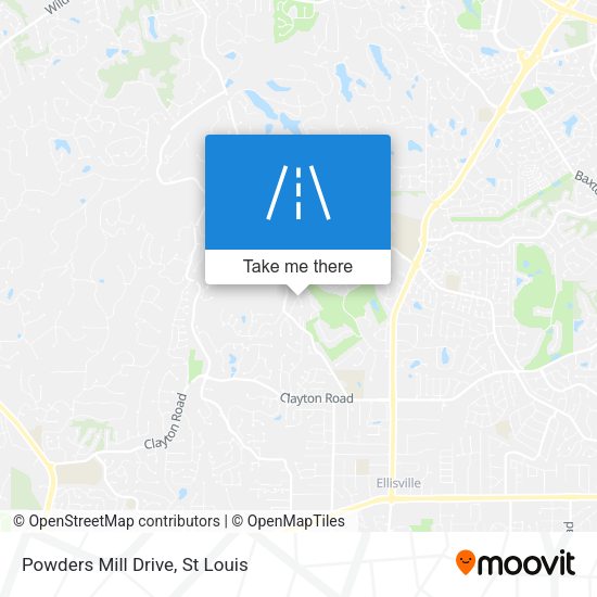 Powders Mill Drive map