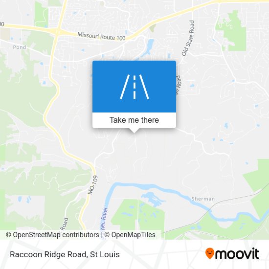 Raccoon Ridge Road map