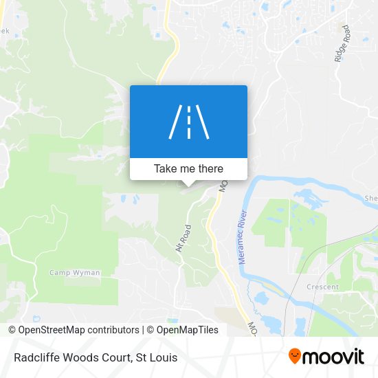 Mapa de Radcliffe Woods Court
