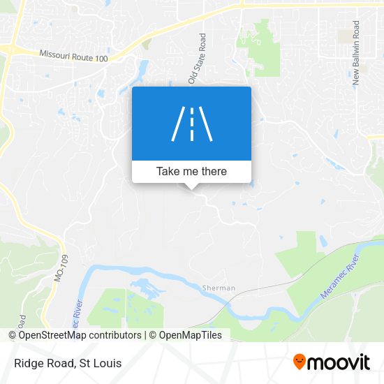 Mapa de Ridge Road