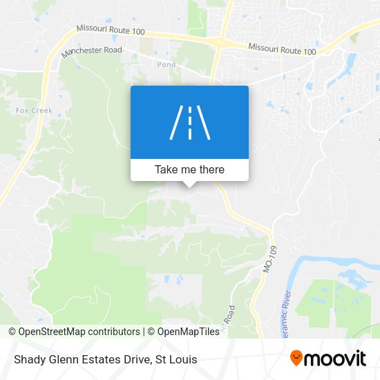 Shady Glenn Estates Drive map