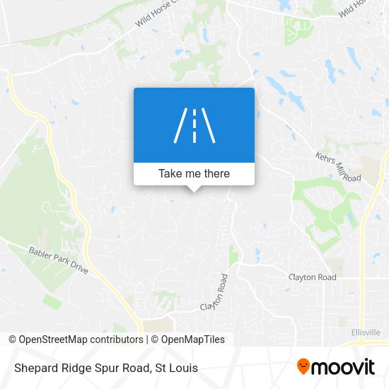 Shepard Ridge Spur Road map