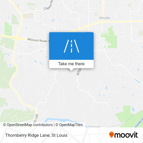 Thornberry Ridge Lane map