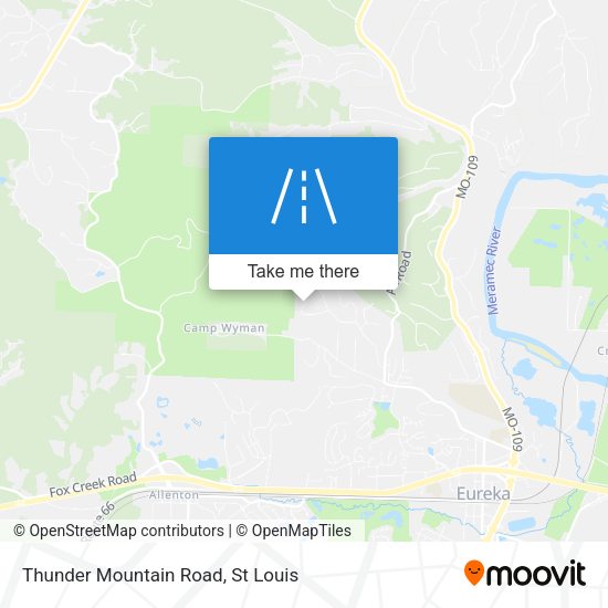 Thunder Mountain Road map