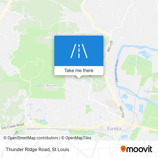 Thunder Ridge Road map