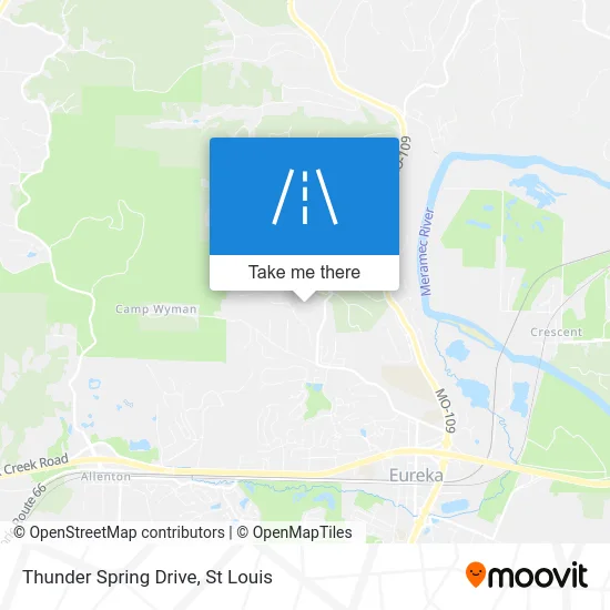Thunder Spring Drive map