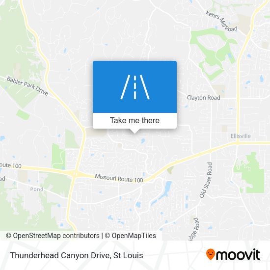 Thunderhead Canyon Drive map