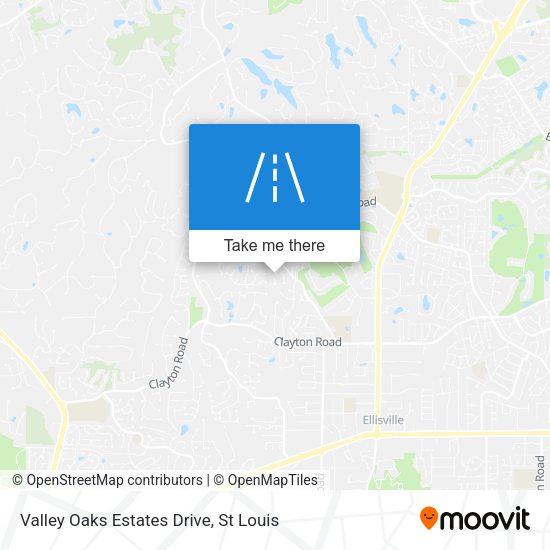 Mapa de Valley Oaks Estates Drive