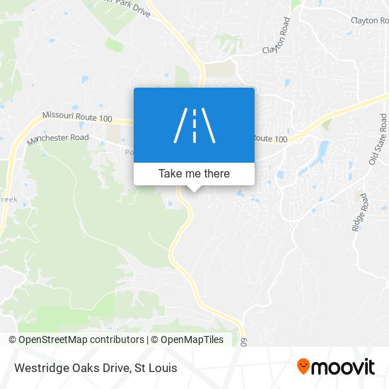 Westridge Oaks Drive map